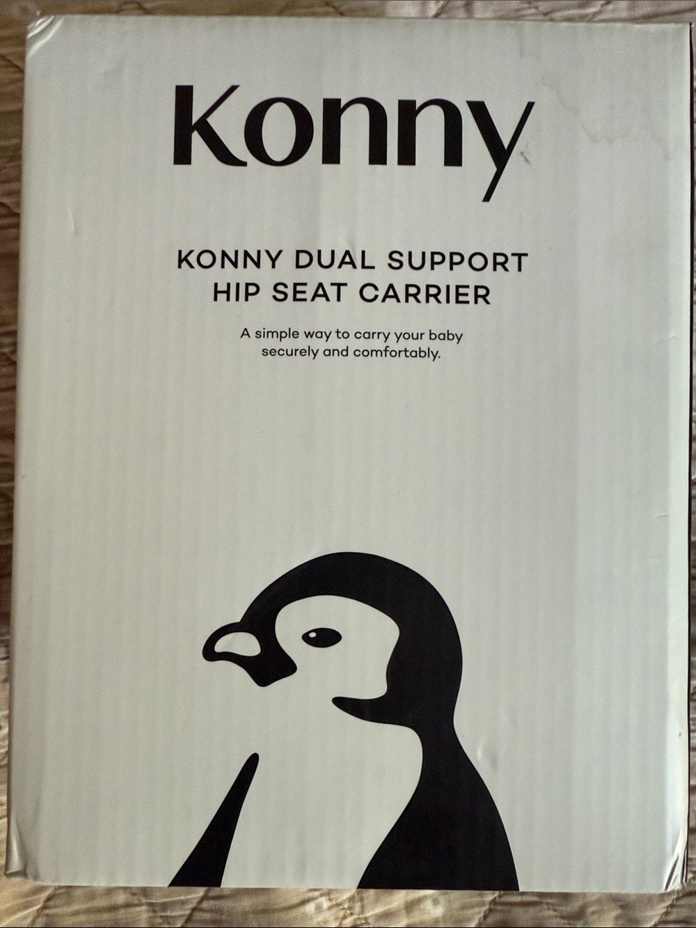 Konny Dual Support Hip Seat Carrier - Black & White
